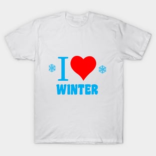 I Love Winter T-Shirt
